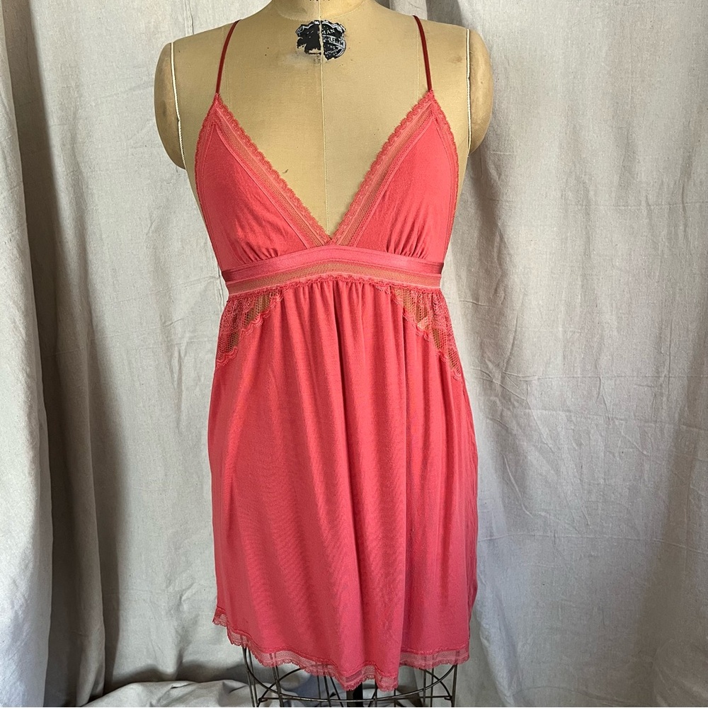 Victoria’s Secret Slip Style Nighty with Lace Detail and Adjustable Straps
